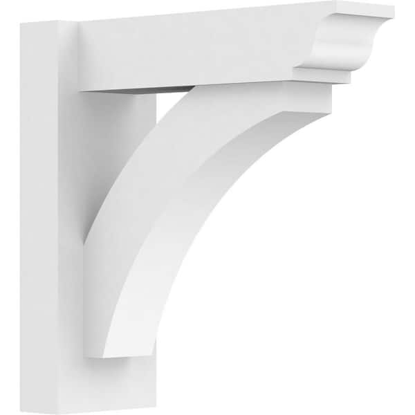 Ekena Millwork Thorton 5 in. W x 14 in. H x 14 in. D Signature Urethane Polyurethane Outlooker with Traditional Ends