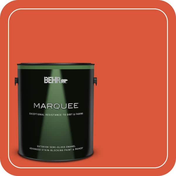 BEHR MARQUEE 1 gal. Home Decorators Collection #HDC-MD-10G Mod Orange Semi-Gloss Enamel Exterior Paint & Primer