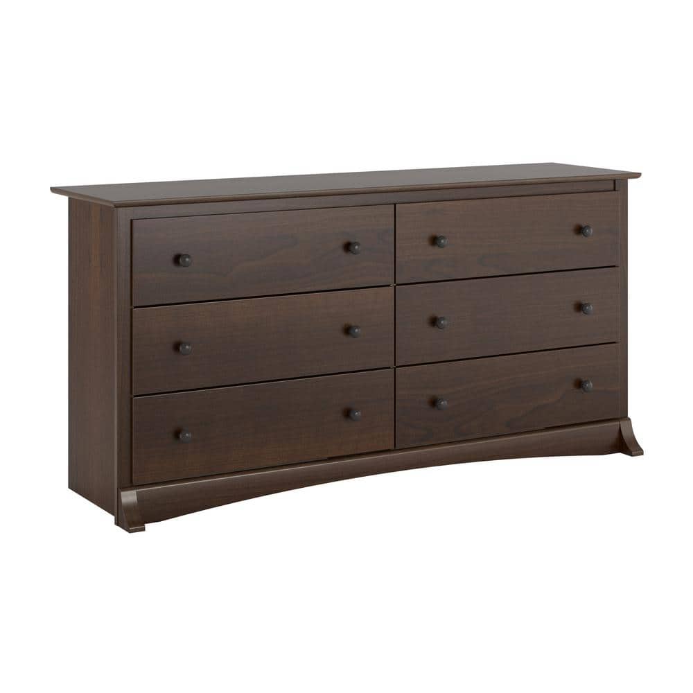 Espresso Composite Wood Double Roller Dresser