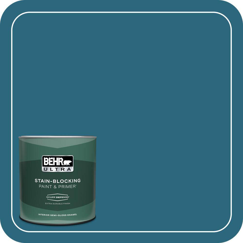 1 qt. #M480-7 Ice Cave Extra Durable Semi-Gloss Enamel Interior Paint & Primer price history on PriceWatchPro