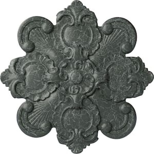 18-1/8" x 1-1/4" Katheryn Urethane Ceiling Medallion, Athenian Green Crackle