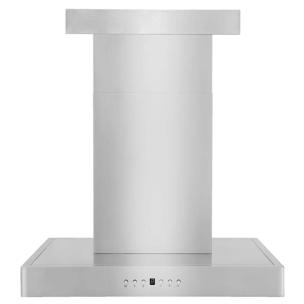 24" Stainless Steel Convertible Wall Mount Range Hood with Charcoal Filter