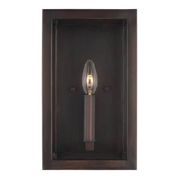 Generation Lighting Moffet Street 7 in. 1-Light Burnt Sienna Vanity Light