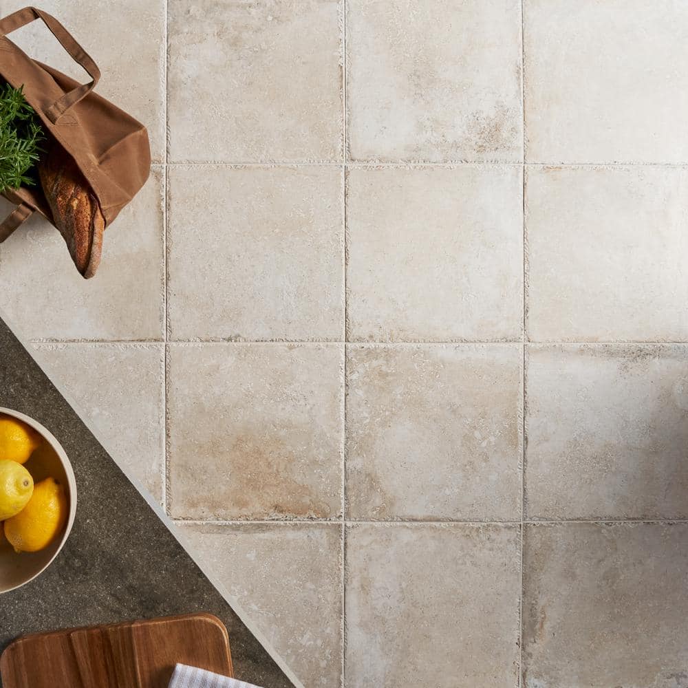 Pergamo 12" x 12" Natural Porcelain Stone Look Tile