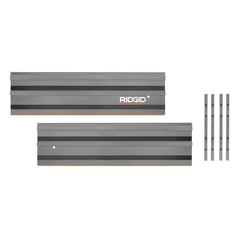 thumbnail image 2 of Track Saw Guide Rail, 55 In Cutting Range, Includes 2 Pcs 27.5 In Aluminum Extruded Guide Rails And 1 Connector, Compatible With Makita 2 of 13