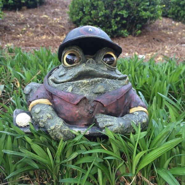 Toad Hollow 8.5 in. Golfing Toad Garden Statue 94065 - The Home Depot