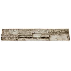 TRITAN BP Summit Faux Stone Panel 48 in x 8 in Gray-Ash Color
