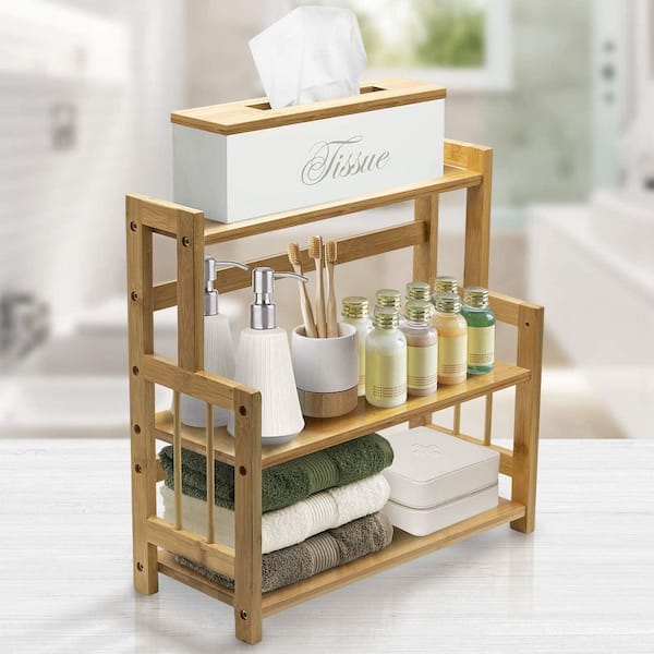 6-Slot Bamboo Tea Organizer Box, Countertop Storage Chest with Adjustable  Slot Compartments - Eco-Friendly Chemical Free Finish