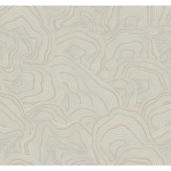 York Wallcoverings Ronald Redding Taupe Geodes Paper Unpasted Matte Wallpaper (27 in. x 27 ft.)