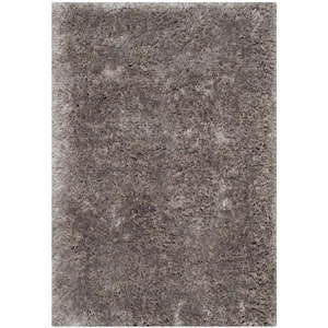 South Beach Shag Silver 2 ft. x 4 ft. Solid Area Rug