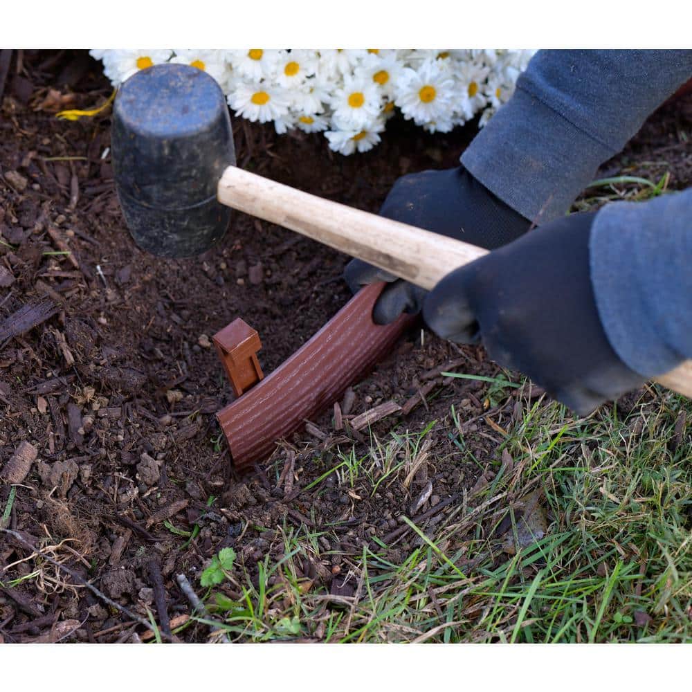 EASYFLEX 10 IN. LANDSCAPE ANCHORING STAKE PACK - 10 CT., BROWN