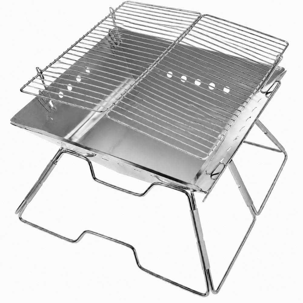 Portable Collapsible Fire Pit with Campfire Grill Grate and Carry Bag for Camping, Backyard, Patio, and Picnic Use price history on PriceWatchPro