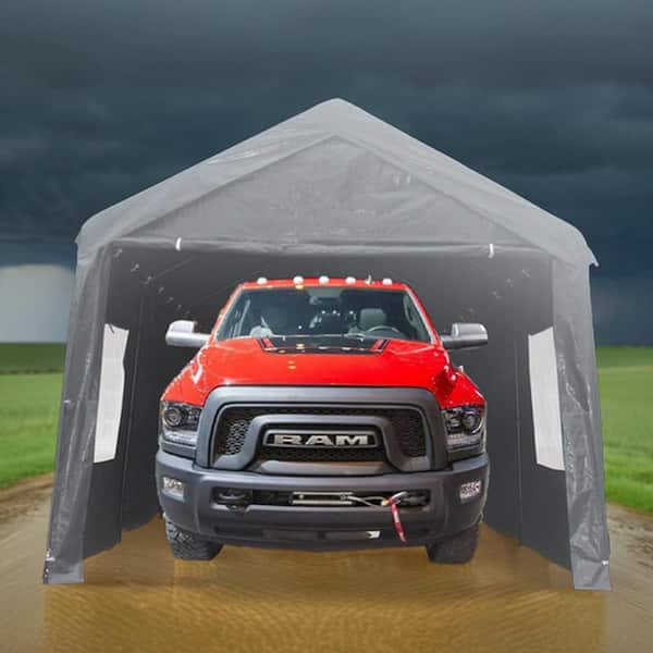 MARVOWARE 10x20ft Heavy Duty Carport With Removable Sidewalls & Doors