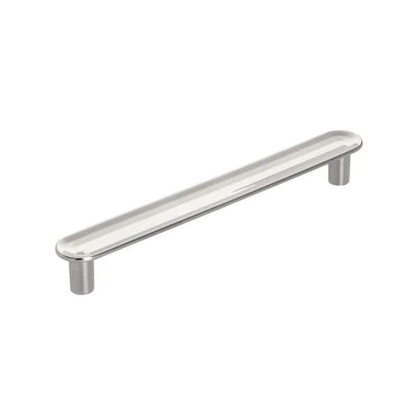 Amerock Concentric 5-1/16 in. (128mm) Modern Polished Nickel Bar Cabinet Pull