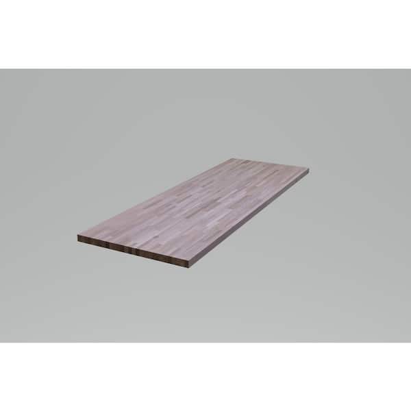 HARDWOOD REFLECTIONS 4 ft. L x 25 in. D Unfinished Oak Solid Wood Butcher Block Countertop With Eased Edge