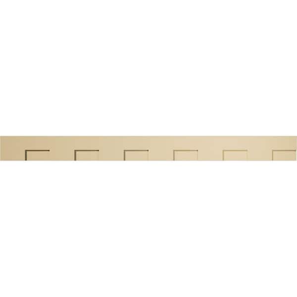 1 in. D x 7 in. W x 84 in. L Primed Polyurethane Panel Moulding