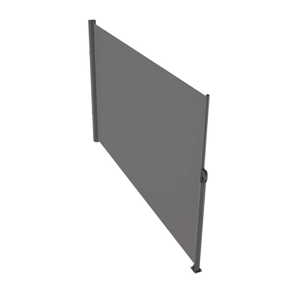 Retractable Side Awning 71 x 118 in. Aluminum Privacy Screen, 280g Polyester Waterproof UV 30+ for Patio, Balcony, Gray price history on PriceWatchPro