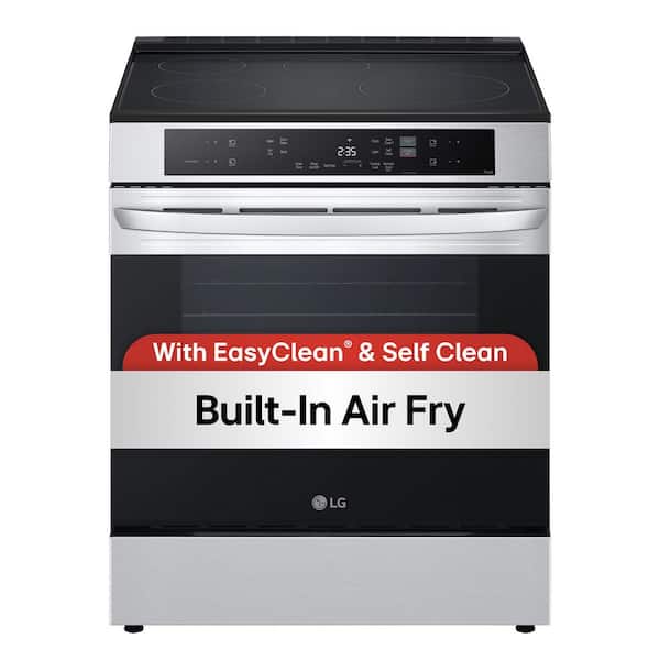6.3 cu. ft. Smart 4 Element Induction Slide-In Range with Convection, Air Fry and EasyClean, PrintProof Stainless Steel