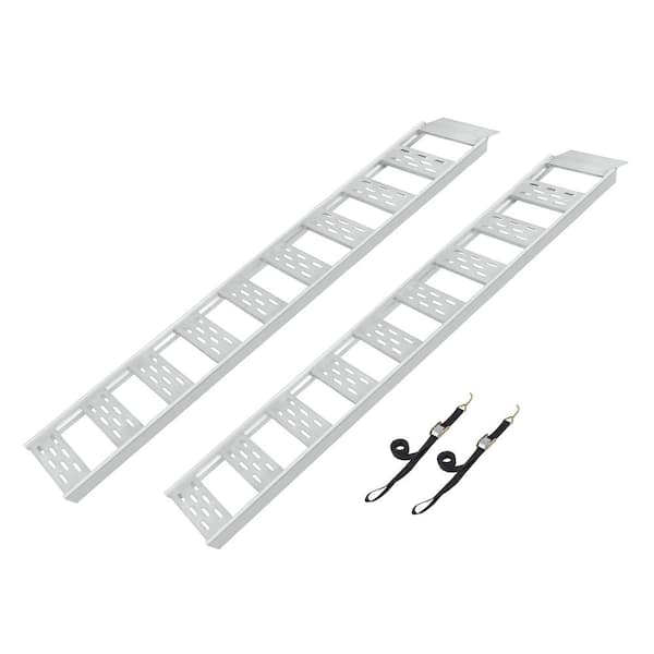 CargoSmart 12 in. W x 78 in. L 1250 lbs. Capacity Aluminum Straight Fixed  Truck Loading Ramp with Treads (Includes 2 Ramps) 3095 - The Home Depot