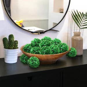 3 .5 in. Artificial Boxwood Topiary Greenery Ball (Set of 12)