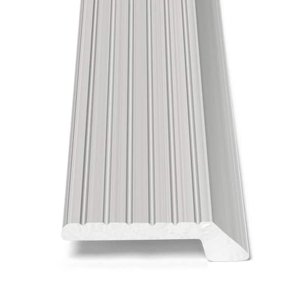 Silver 3/4 in. x 72 in. Carpet Trim Transition Strip
