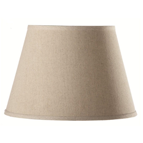 Home Decorators Collection Empire 11 in. H x 18 in. W Large Natural Linen Shade