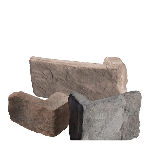 M-Rock Traditional 1.5 in to 4 in x 5 in to 7 in x 3 in Highland Ledge Stone Concrete Stone Veneer Corners (6 lin. ft./bx)