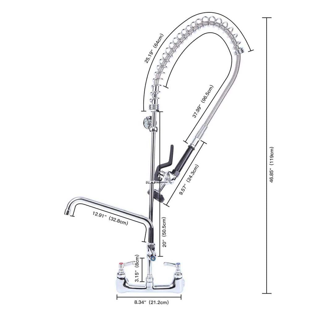 Polished Chrome High-Arc Pull-Out Spray Kitchen Faucet