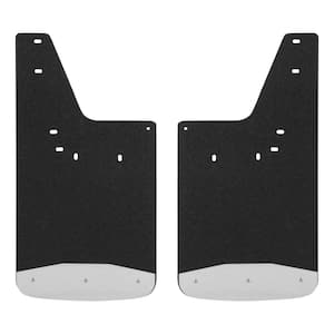Front 12" x 23" Textured Rubber Mud Guards, Select Dodge, Ram 1500 to 5500