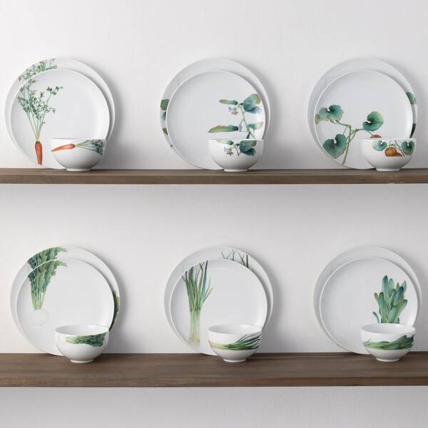 Noritake Kyoka Shunsai 18-Piece White Porcelain Dinnerware