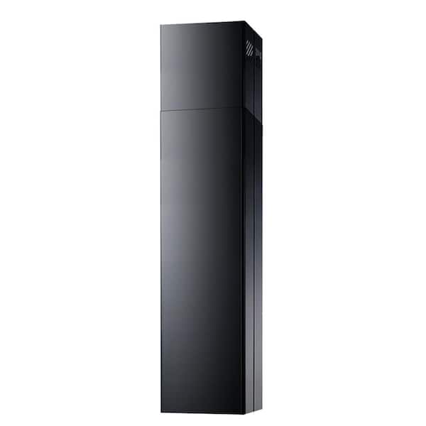 Matte Black Range Hood Chimney Extension for Pyramid Island Range Hood