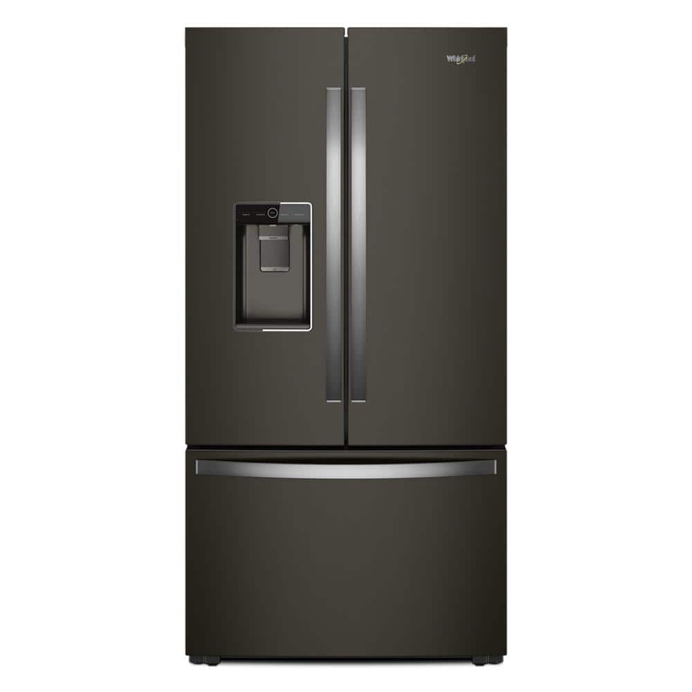 Whirlpool 36 in. Wide Counter Depth French Door Refrigerator in Black 36 in. on Fridge.com
