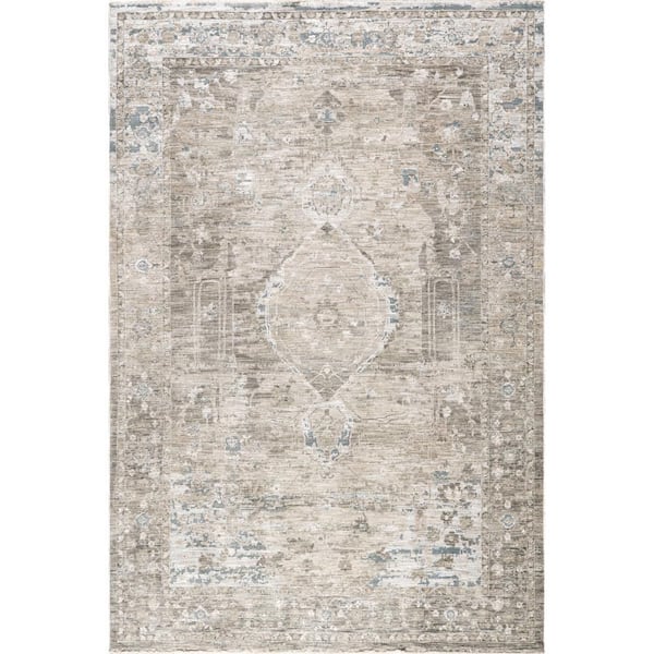 Janiyah Vintage Light Beige 5 ft. x 8 ft. Indoor Area Rug