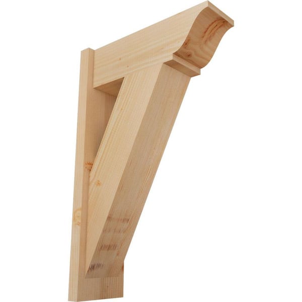 Ekena Millwork 8 in. x 32 in. x 20 in. Traditional Smooth Douglas Fir Outlooker