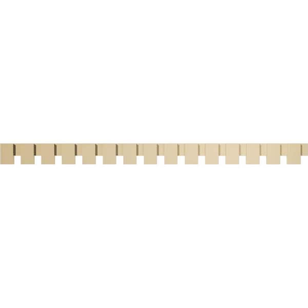 1 in. D x 6 in. W x 90 in. L Primed Polyurethane Panel Moulding