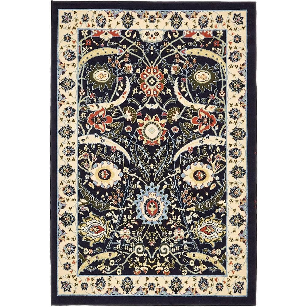 Espahan Cape Cod Navy Blue 4' 0 x 6' 0 Area Rug price history on PriceWatchPro