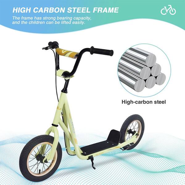 Misopily Kick Scooter Bike for 6-12-Years old Kids w/Adjustable