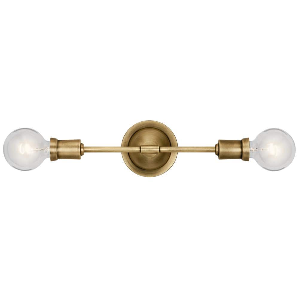 Armstrong Brass Modern 2-Light Wall Sconce