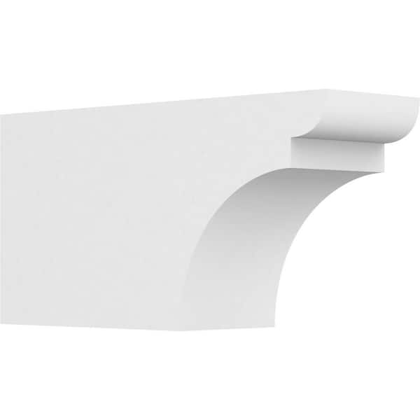 Ekena Millwork 5 in. x 8 in. x 16 in. Yorktown PVC Rafter Tail Brace