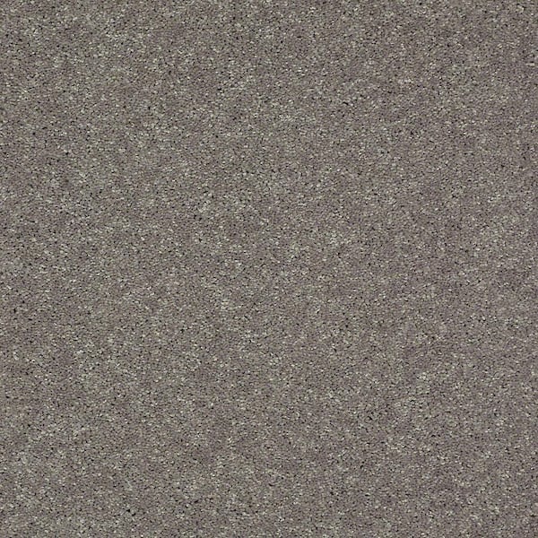 Home Decorators Collection Brave Soul II - Liquid Mercury - Gray 15 ft. 44 oz. Polyester Texture Installed Carpet