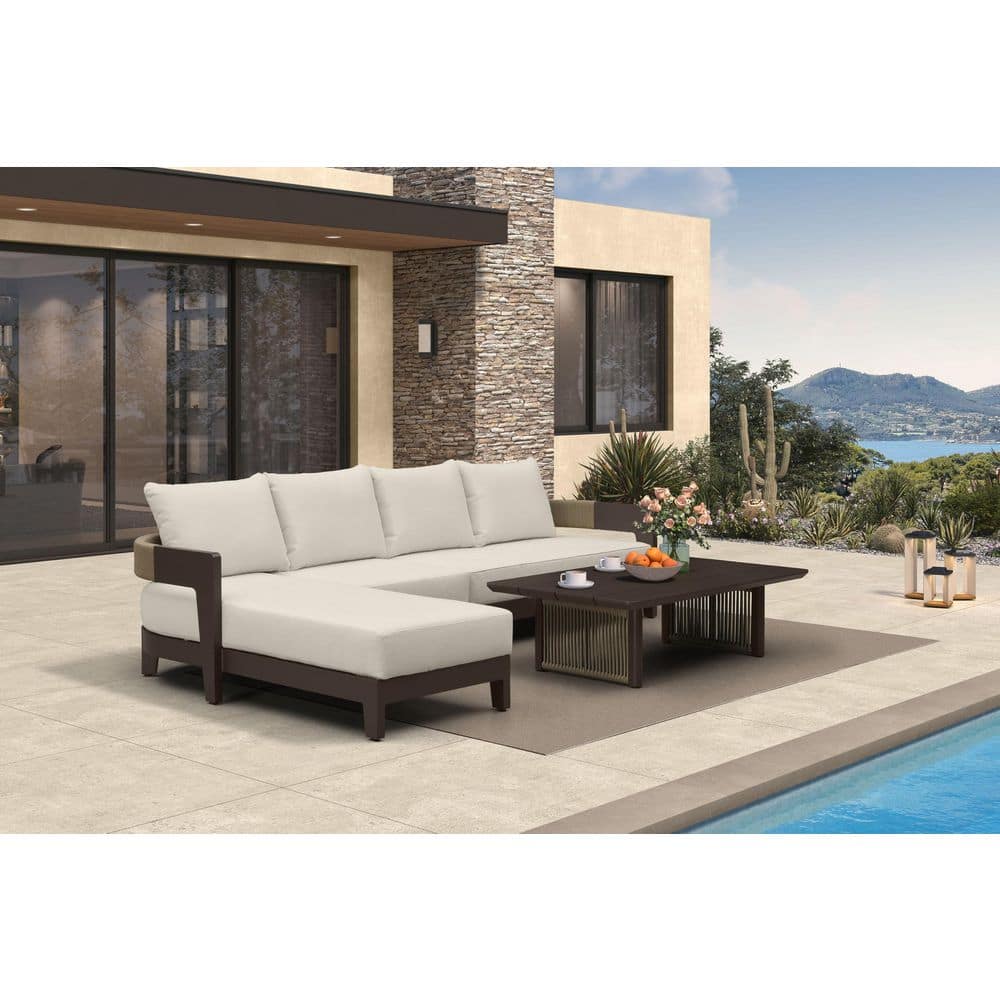 5-Piecess Patio Conversation Sets All Weather Outdoor Couch Sectional Set with Cushion Conversation Set Bronze price history on PriceWatchPro