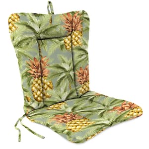 38 in. L x 21 in. W x 3.5 in. T Outdoor Wrought Iron Chair Cushion in Luau Breeze
