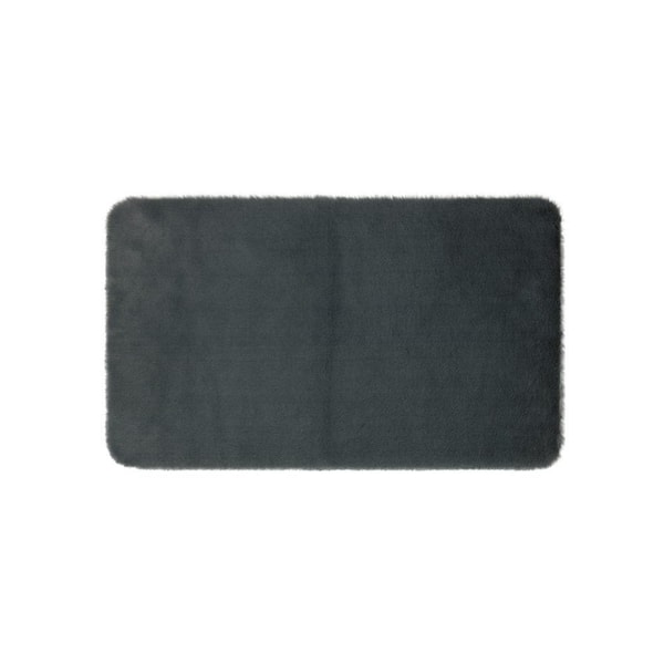 Mohawk Home Lavish Plush Charcoal 17 in. x 24 in. Bath Mat