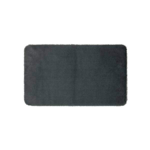 Mohawk Home Lavish Plush Charcoal 27 in. x 45 in. Bath Mat