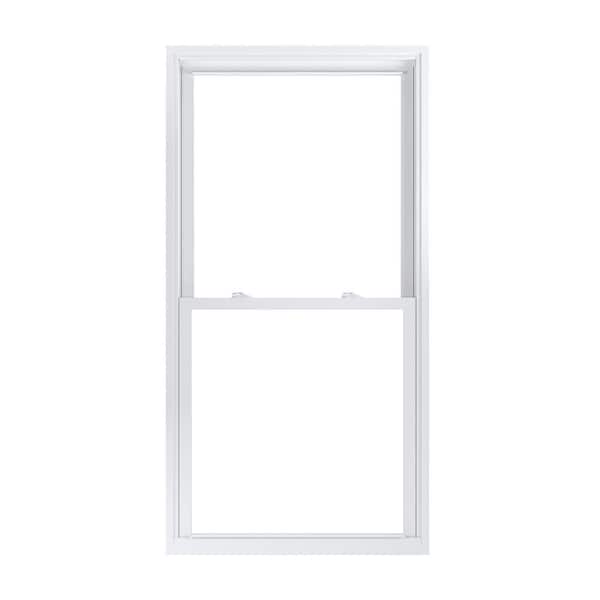 American Craftsman 33.75 in. x 65.25 in. 70 Pro Series Low-E Argon Glass Double Hung White Vinyl Replacement Window, Screen Incl