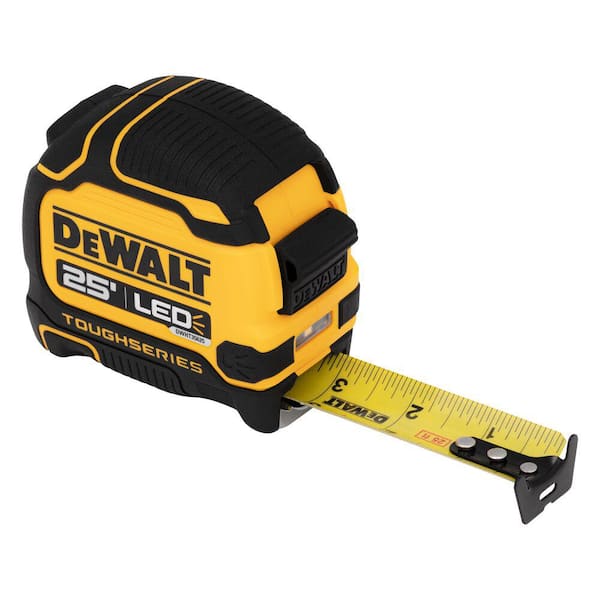 DEWALT 25 ft. Tape Measure with LED Light DWHT35625S - The Home Depot