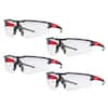 Milwaukee Clear Safety Glasses Anti-Scratch Lenses (4-Pack) 48-73-2010X4
