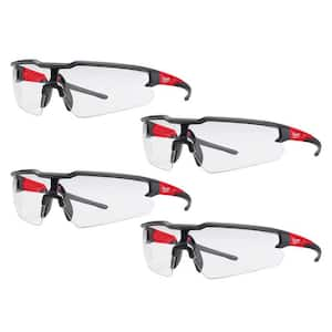 Clear Safety Glasses Anti-Scratch Lenses (4-Pack)