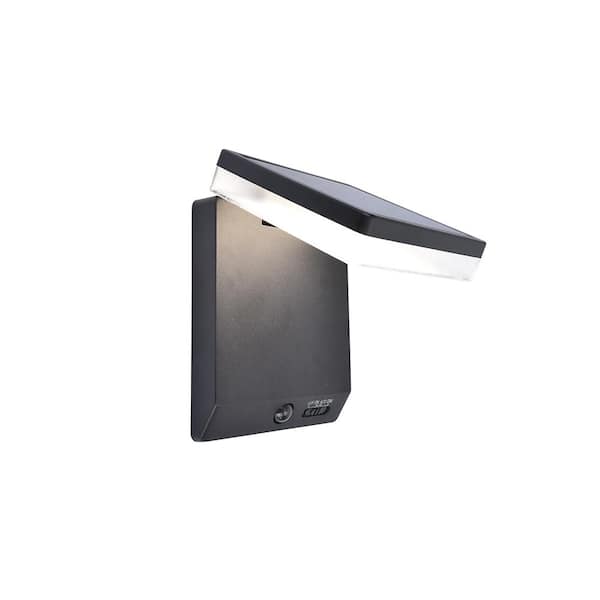 LUTEC 1-Light Black Outdoor Solar Powered Integrated LED LUTEC 1-Light Black Outdoor Solar Powered Integrated LED