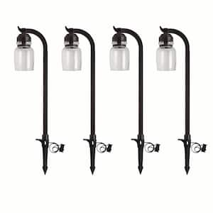 Hampton Bay Lamar Park 10-Watt Equivalent Low Voltage Black Integrated LED  Outdoor Path Lights with Easy Clip Connectors (6-Pack) L08207 - The Home  Depot